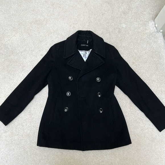 Calvin Klein Short Peacoat - Picture 1 of 9